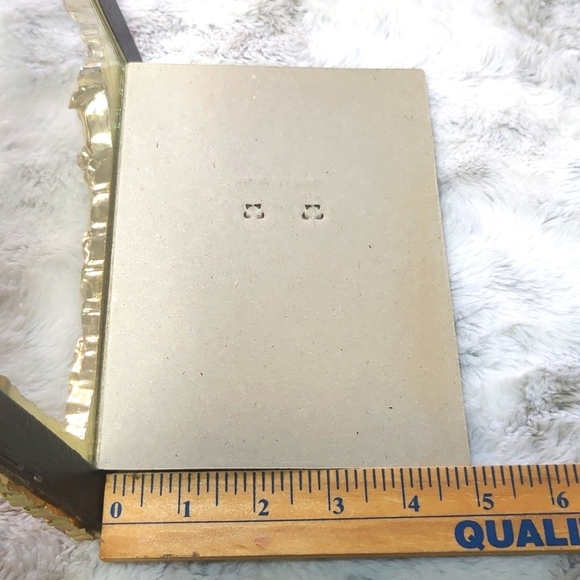 Gold Toned Textured Floral Rectangular Picture Frame - Picture 12 of 13